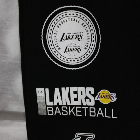 Los Angeles Lakers Jogger Sweatpants Black NBA Ultra Game Comfort Fit - Picture 3 of 9
